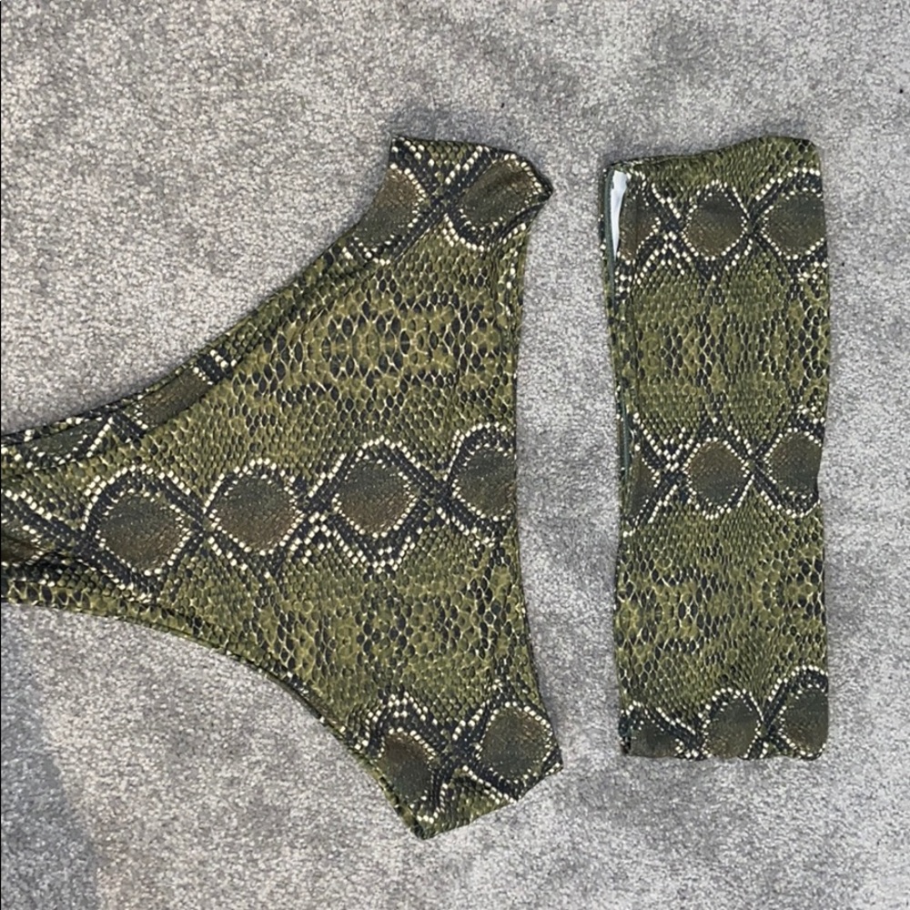 Snake skin bikini